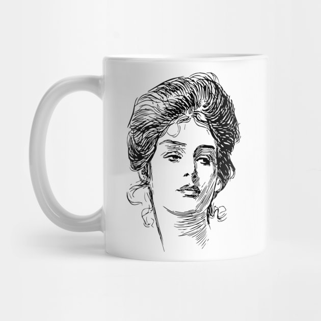 Gibson Girl Portrait by banditotees